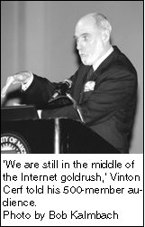 Vinton Cerf explains Internet growth