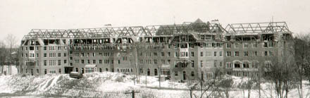Mosher-Jordan Hall under construction circa 1929. (All archival photos on this page courtesy U-M Bentley Historical Library.)