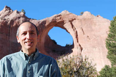 Stanley Pollack in Window Rock, the capitol of the Navajo Nation. For more than 20 years, Pollack has been battling the federal government to get the Navajos the water they deserve. (All photos: Bill Ibelle.)