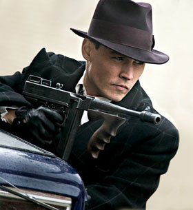 Johnny Depp as John Dilinger in 'Public Enemies'