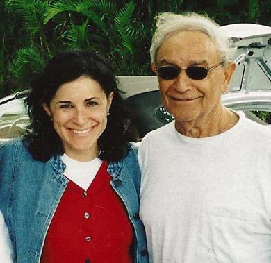 The author and her father. Their experience with poly-pharmacy — a condition with symptoms similar to dementia, brought on by a cocktail of prescriptions — led Julie Halpert to begin facing up to the end-of-life questions most of us would prefer to avoid. (Photo courtesy Julie Halpert.)