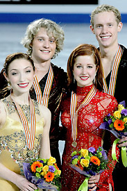 University of Michigan students Meryl Davis, Charlie White, Emily Samuelson and Evan Bates are on the United States figure skating team.