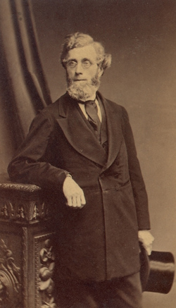 U-M interim president Henry Simmons Frieze dreamed of bringing a grand organ to campus, but he did not live to see it finally arrive. (Photo courtesy U-M Bentley Historical Library.)