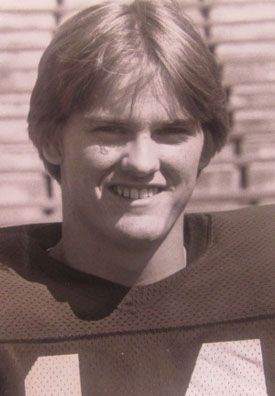 John Paciorek was a football walk-on in the '80s. (Photo: U-M Bentley Historical Library.)