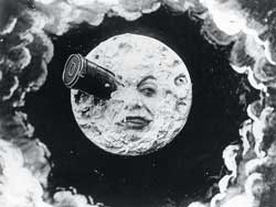 The iconic image from Georges Melies 'A Trip to the Moon' becomes a crucial piece of 'Hugo''s puzzle.