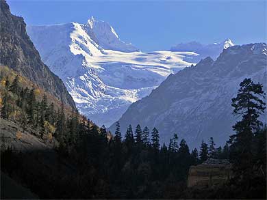 The eastern Himalaya Mountains. These mountains formed soon after India collided with Asia 50 million years ago. Image credit: Marin Clark.