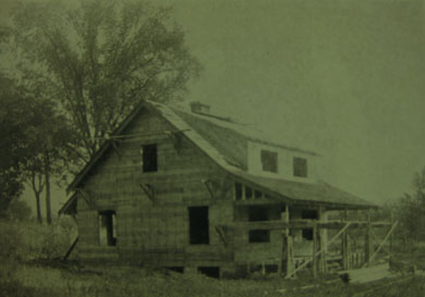 Pine Lodge on its dedication day, May 25, 1925. (Image courtesy of U-M Bentley Historical Library.)