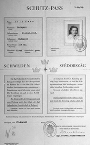 One of Wallenberg's counterfeit documents. (Image courtesy of the Wallenberg family.)
