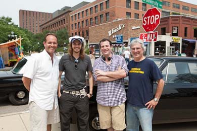 The Love and Honor team in Ann Arbor: Pat Olson, Danny Mooney, Eddie Rubin, and Jim Burnstein. (Photo: Michigan Photography.)