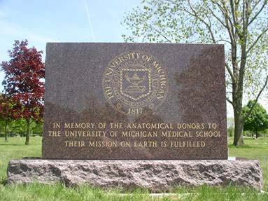 A commemorative marker.