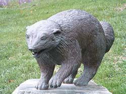 Wolverine Statue on North Campus.