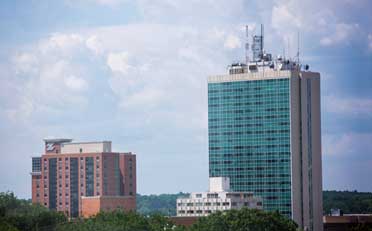 Rising towers of Ann Arbor.