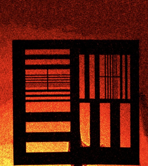 The image shows an x-ray radiograph of a resolution test target. It demonstrates that the x-rays produced with a table-top laser plasma interaction have a source size of one micrometer and a peak brightness comparable to 3rd generation synchrotrons. The image was taken in a single shot exposure of 30 femtoseconds. Credit: Stefan Kneip and Chris McGuffey
