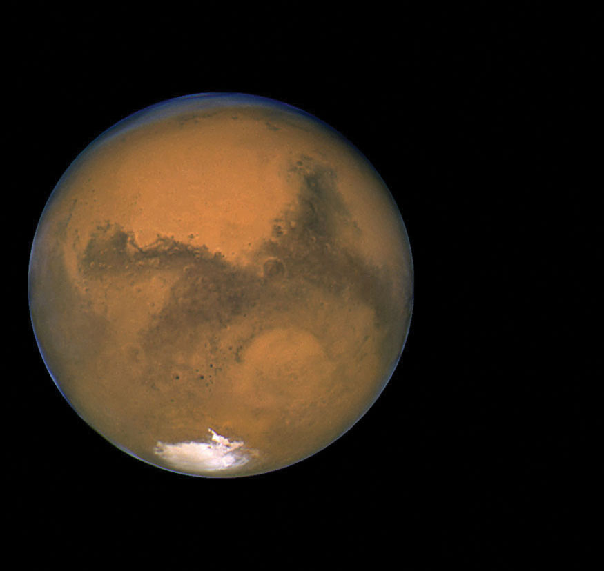 A mounting body of evidence suggests the presence of liquid water on the Red Planet. Credit: NASA