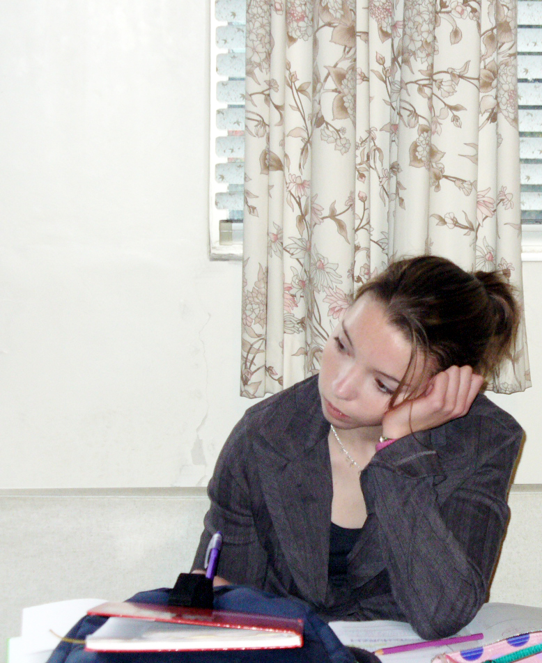 Bored-looking student. Image courtesy of sxc.hu usermelodi2