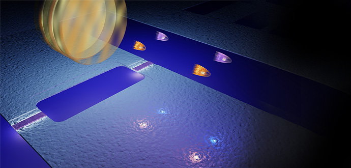 A team of physicists including a researcher from the University of Michigan observed what's called the dynamical Casimir effect for the first time earlier this year. They essentially squeezed light particles from the vacuum of space. Image courtesy of Philip Krantz