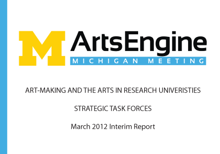 Michigan ArtsEngine - Michigan Meeting - Interim report cover