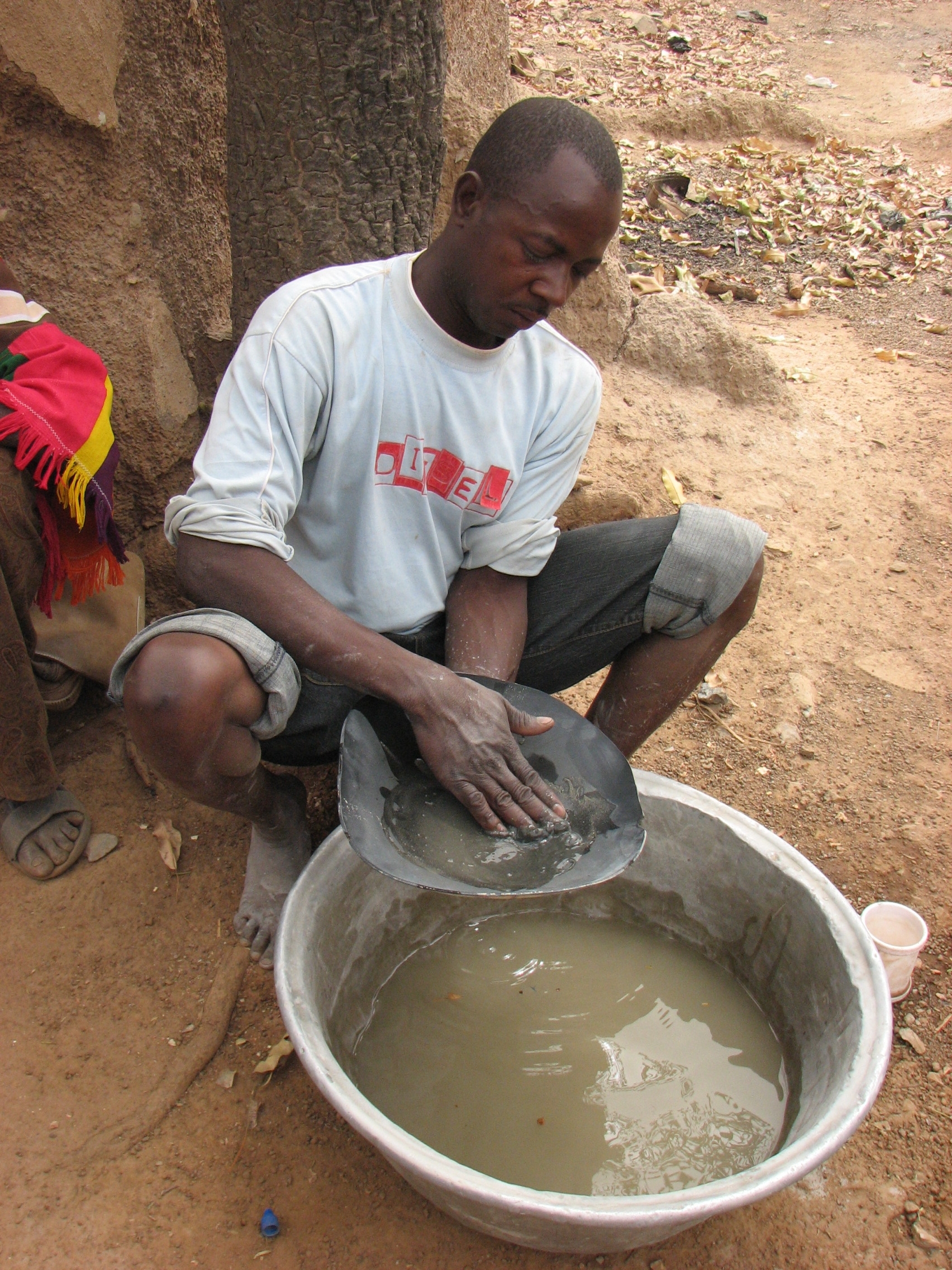 A gold miner in Ghana. Image credit: Elisha Renne