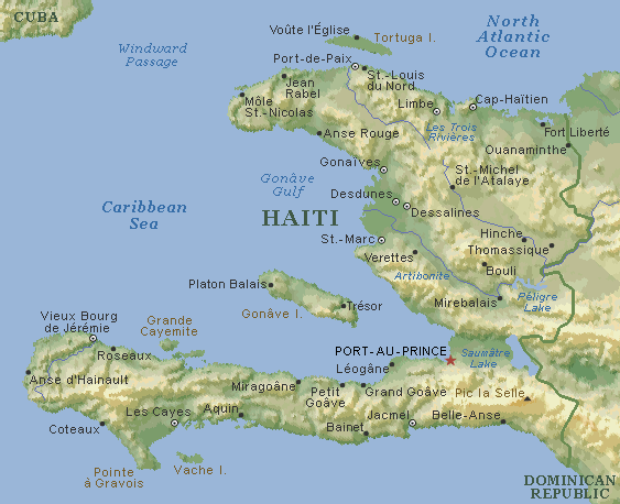 Map of Haiti