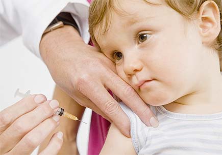 Child receiving an injection. Image credit: flickr.com user Sanofi Pasteur