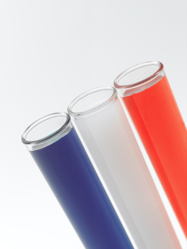 Made in the USA theme test tubes. (stock image)