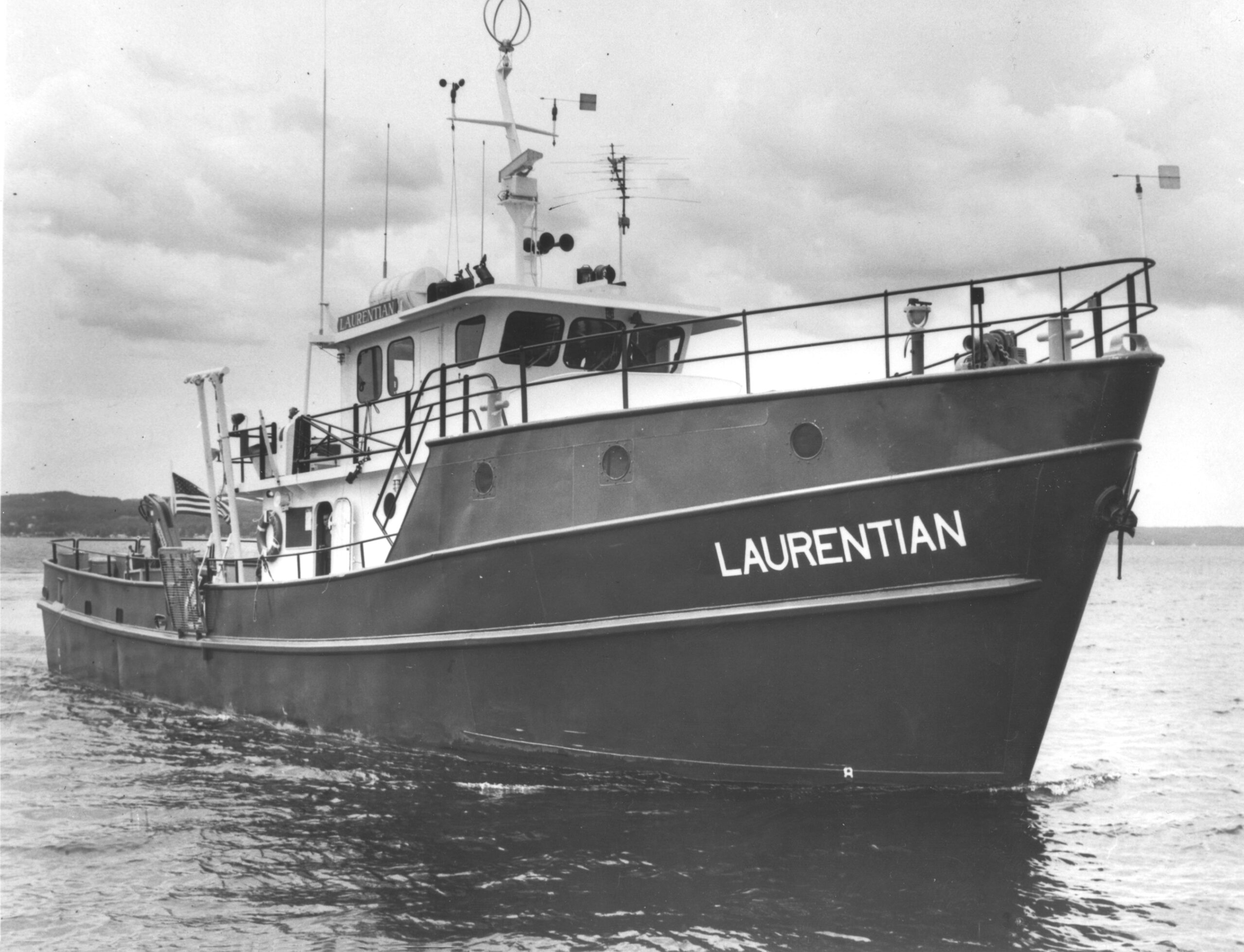As its Great Lakes research needs expanded, U-M built the research vessel Laurentian in 1974. This 80-foot boat was operated as a University National Oceanographic Laboratory System vessel until 2002. Photo by R. Stephen Schneider