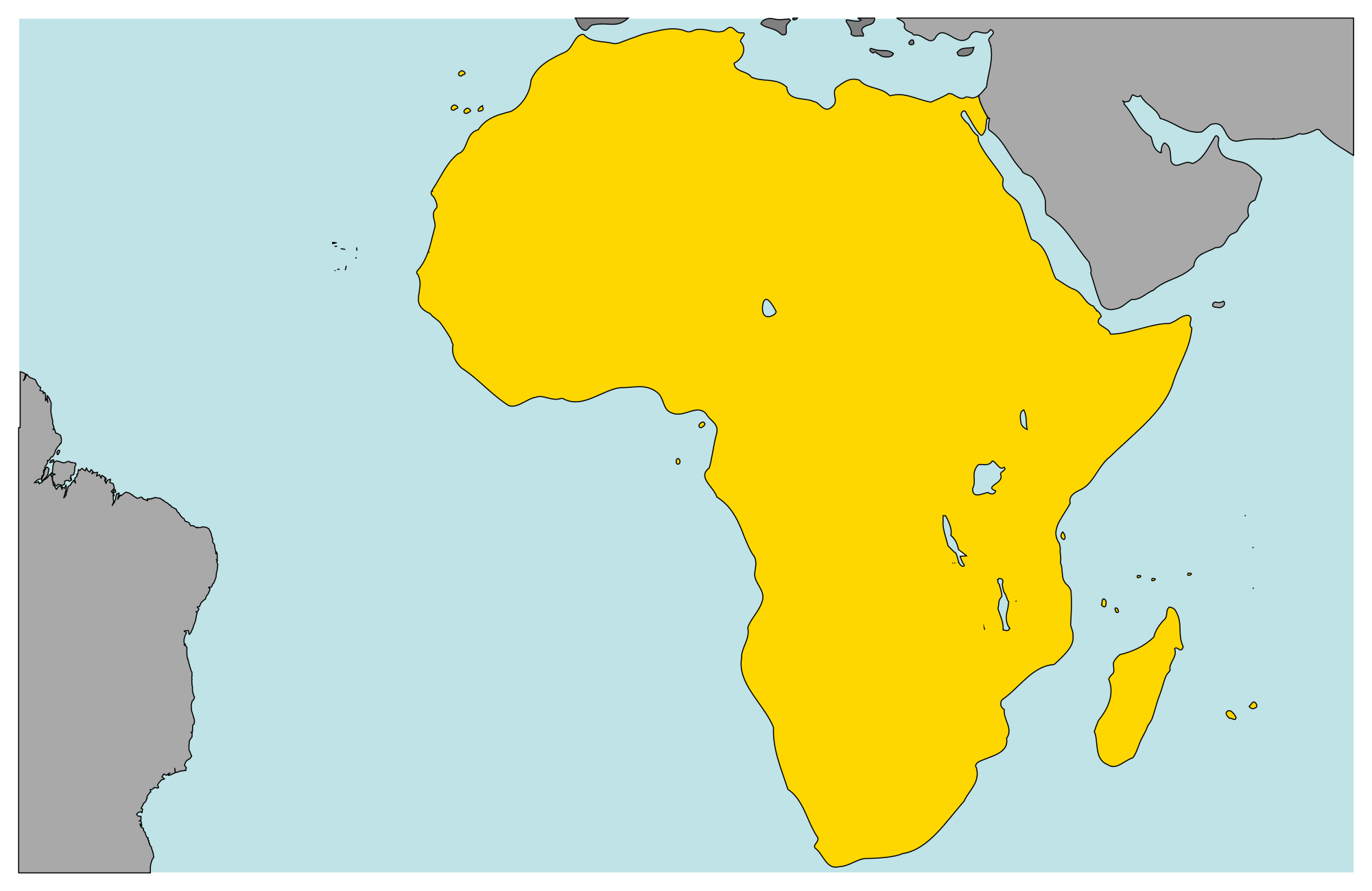 Map of Africa. image courtesy of wikimedia.org