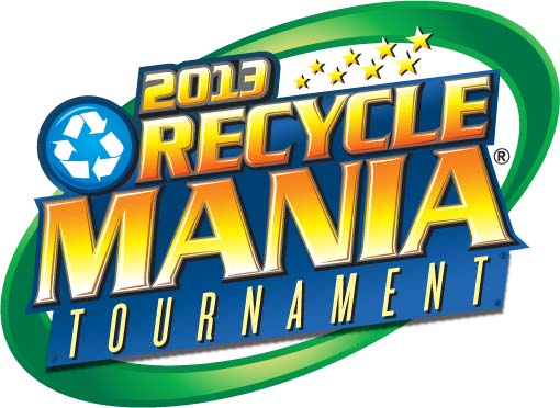 RecycleMania Tournament 2013 logo via recyclemaniacs.org