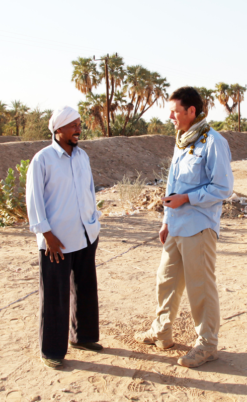Dr. Mohamed (left) and Geoff Emberling