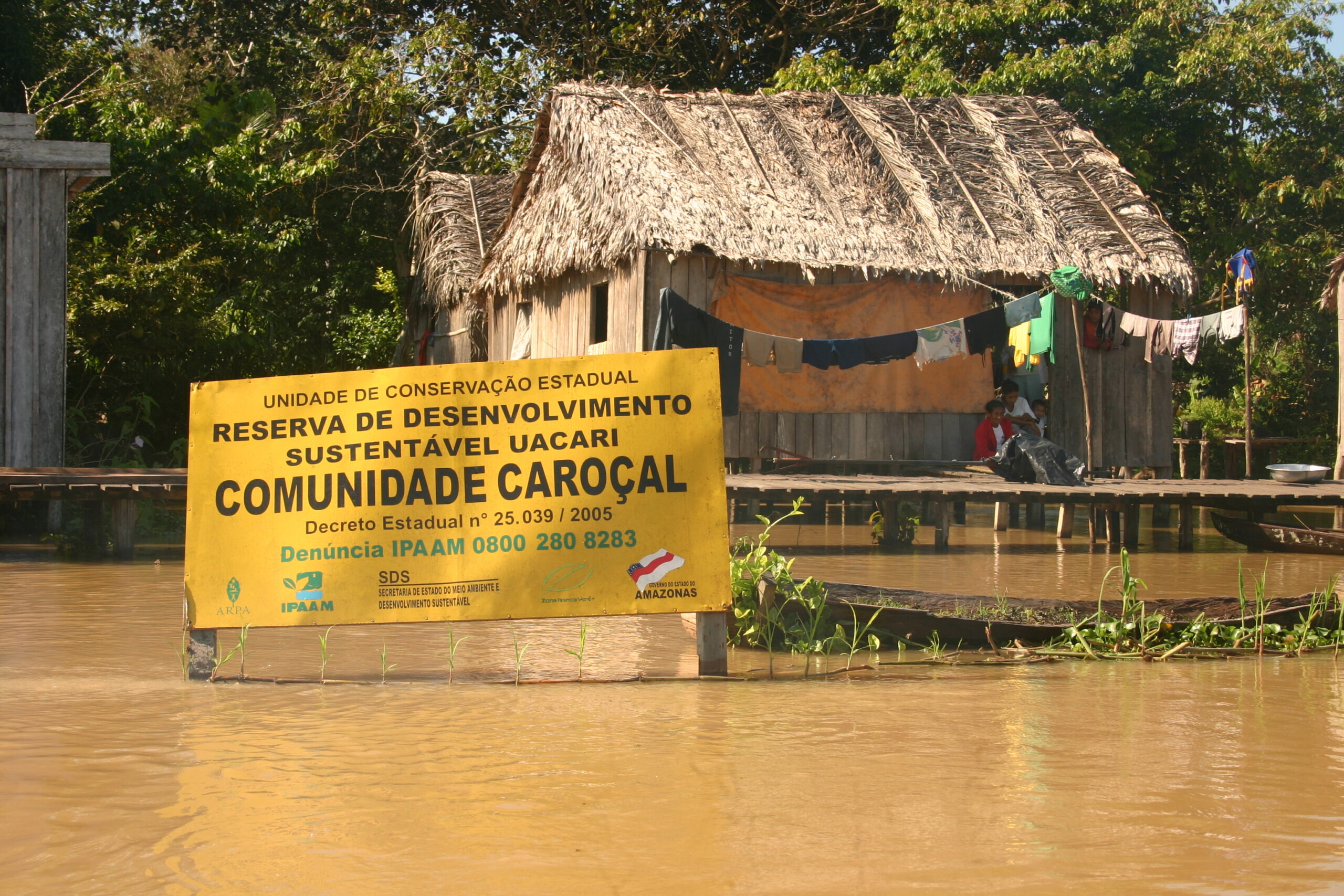 A community in a sustainable-development reserve in the Brazilian Amazon. Image credit Pete Newton