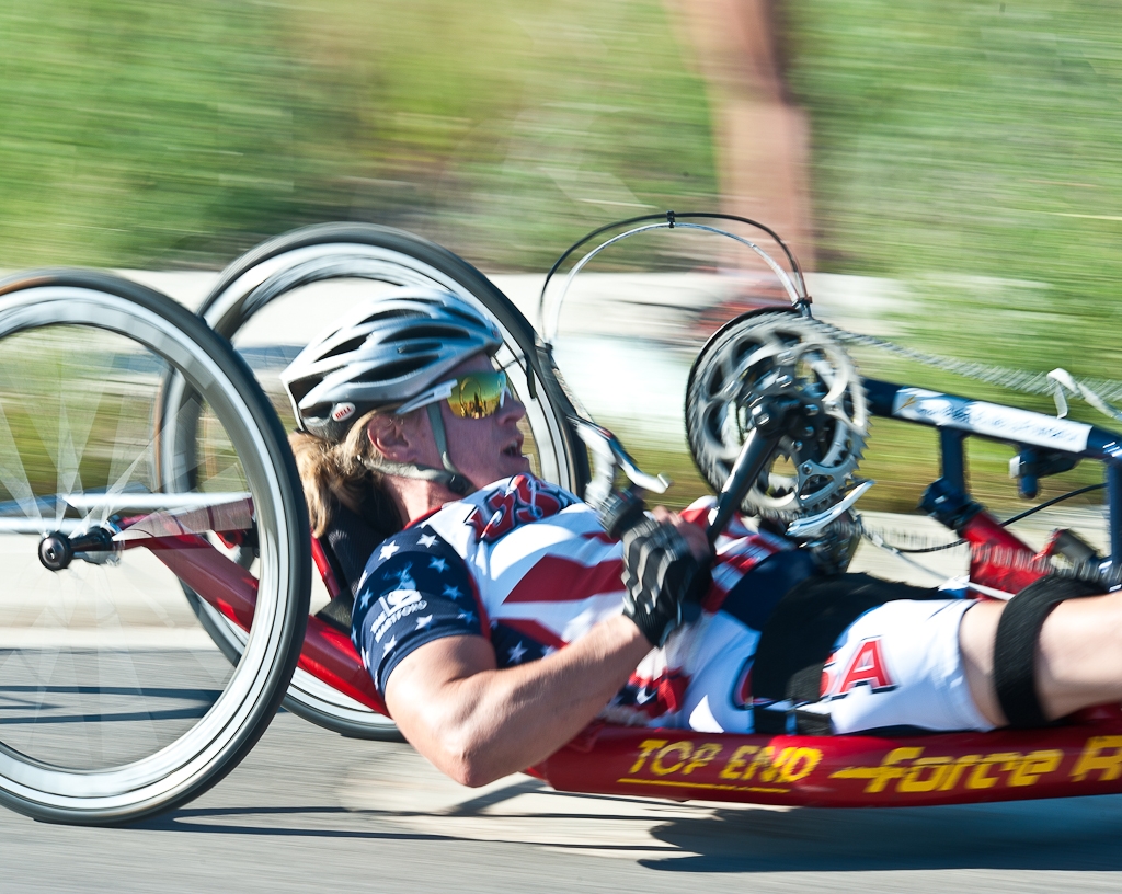 Muffy Davis, Paracycling, 2012 Paralympic gold medalist. Image credit: Thom Gourley