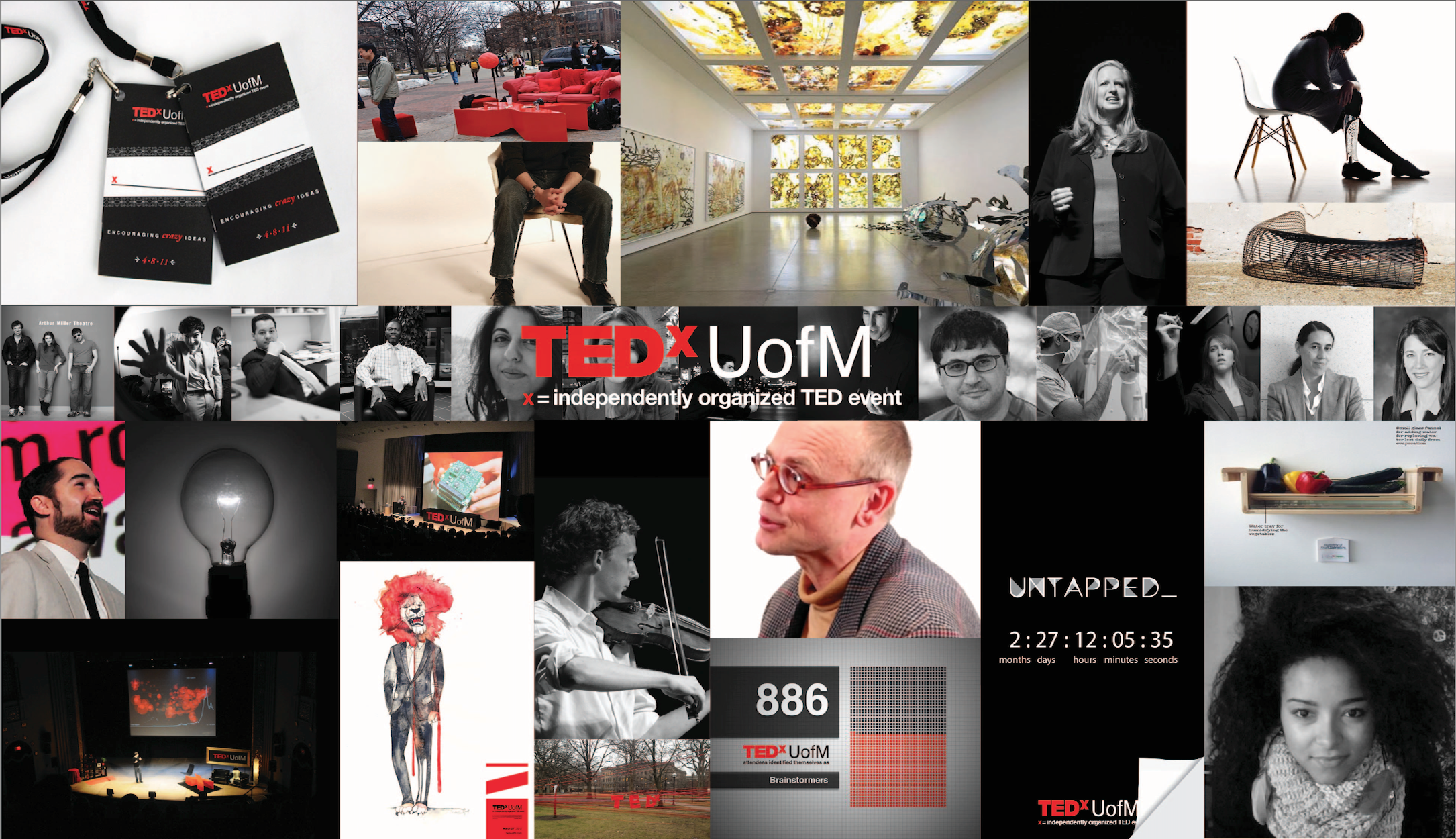 TedX UofM 2013 untapped_ promotional collage. Image courtesy TedX U of M