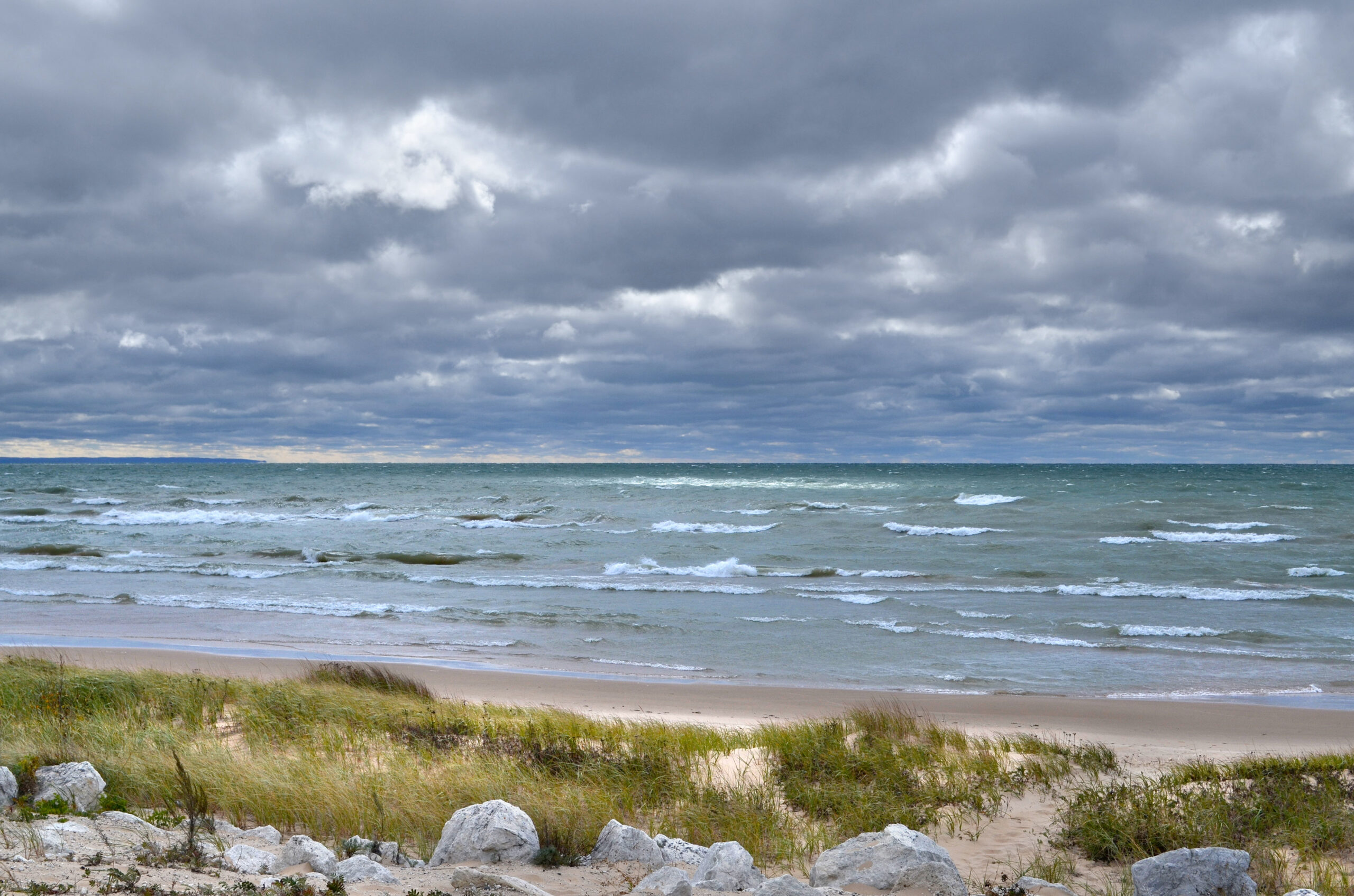 Lake Michigan, west of St. Ignace. Image credit: Michigan Sea Grant