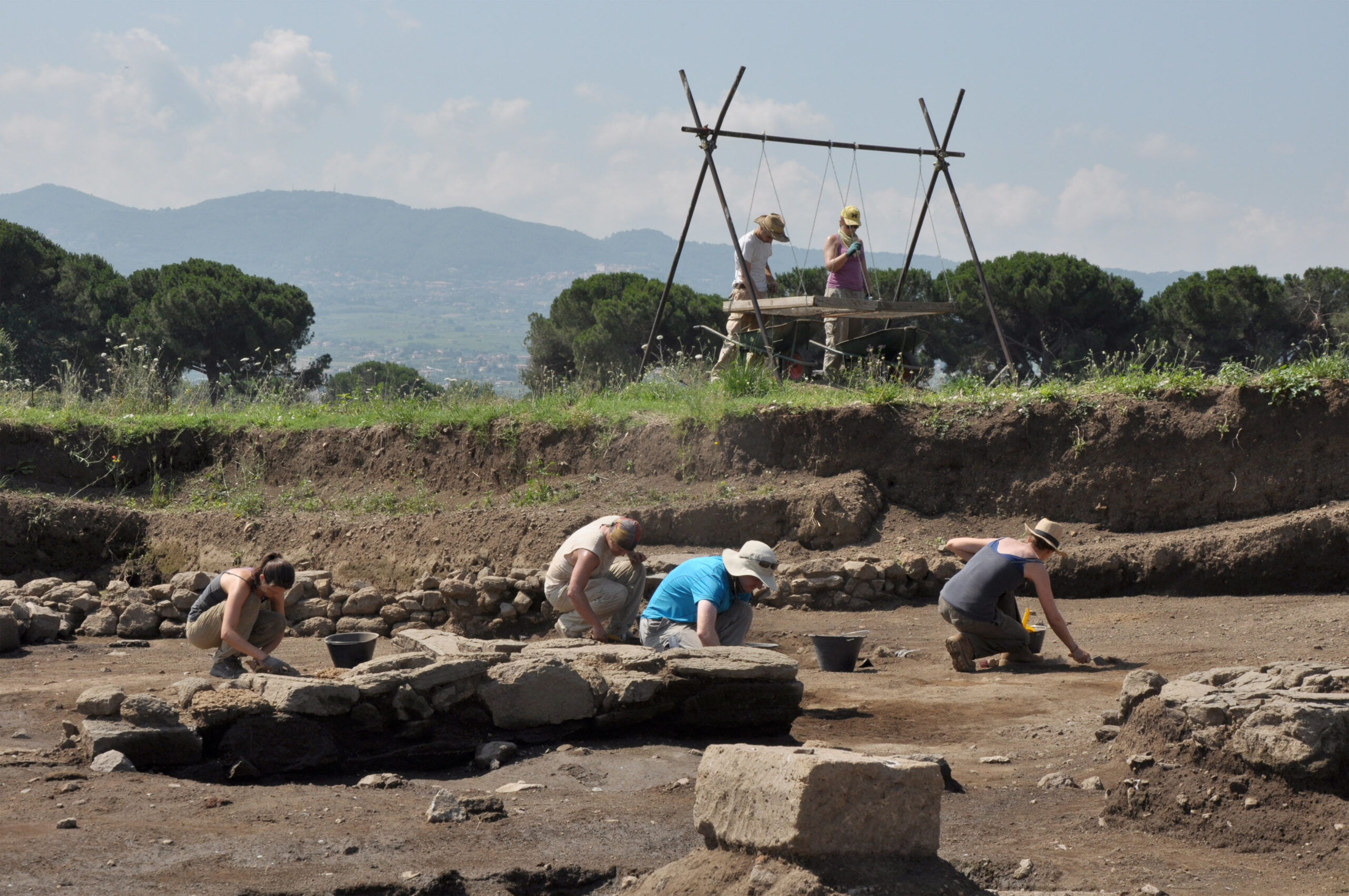 A team of 60 researchers including undergraduates and graduate students from several universities took part this summer in a major archeological dig at the site of Gabii, just outside Rome. The project, which began in 2009, is the largest American dig in Italy in the past 50 years.