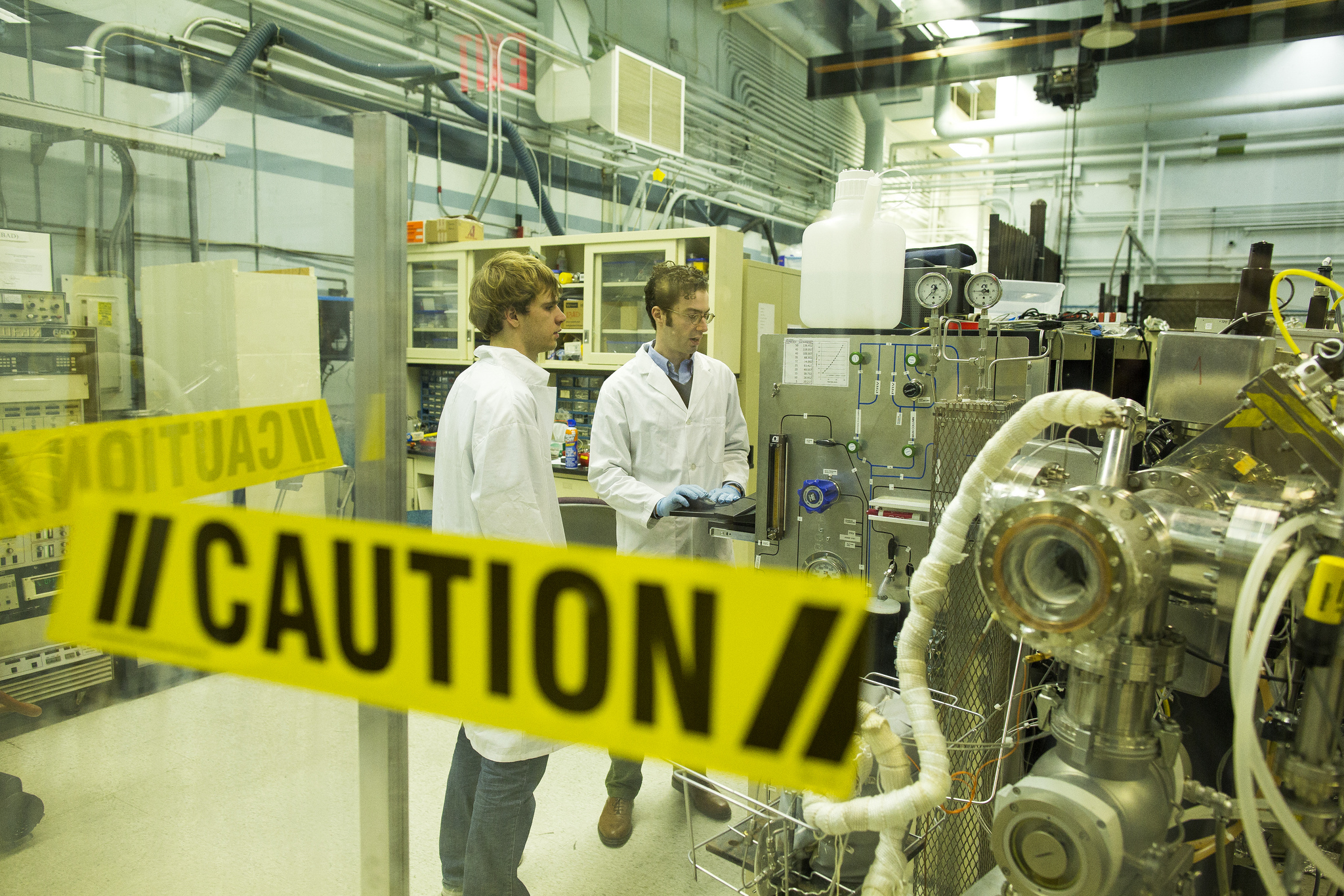 In the Michigan Ion Beam Laboratory at the University of Michigan, researchers will test whether ion beams can replicate the damage nuclear reactor components sustain over decades of use. Image credit: Joseph Xu