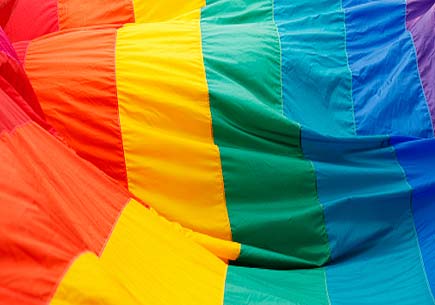 Rainbow flag. (stock image)