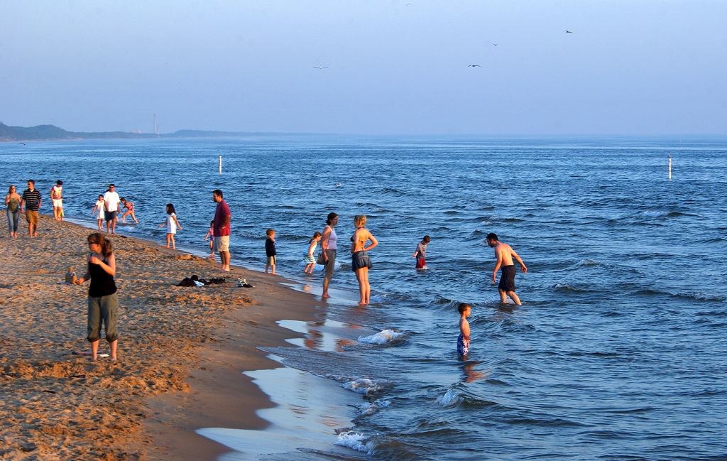 Lake Michigan at Grand Haven, Michigan. Image credit: Michigan Sea Grant