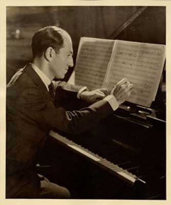 George Gershwin, pictured in New York in 1935, described one aspect of his creative process as "intensive listening." (Photo courtesy of the Ira and Leonore Gershwin Trusts.)