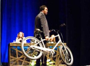 It's been just one year since Autobike won the Victors' Challenge, hosted by Michigan alum Dhani Jones. (Image courtesy of the Victors' Challenge.)
