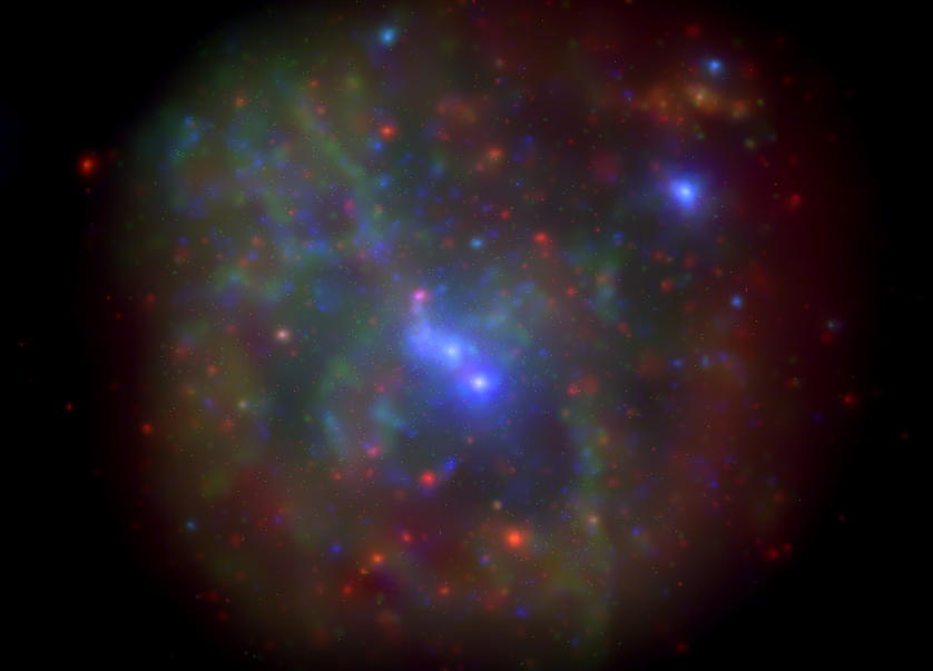 The galactic center as imaged by the Swift X-ray Telescope. This image is a montage of all data obtained in the monitoring program from 2006-2013. Image credit: NASA/Swift/N. Degenaar (Univ. of Michigan)