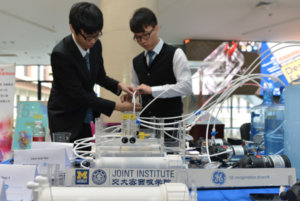 The Joint Institute provides a chance to do hands-on learning, often rare in the Chinese education system.
