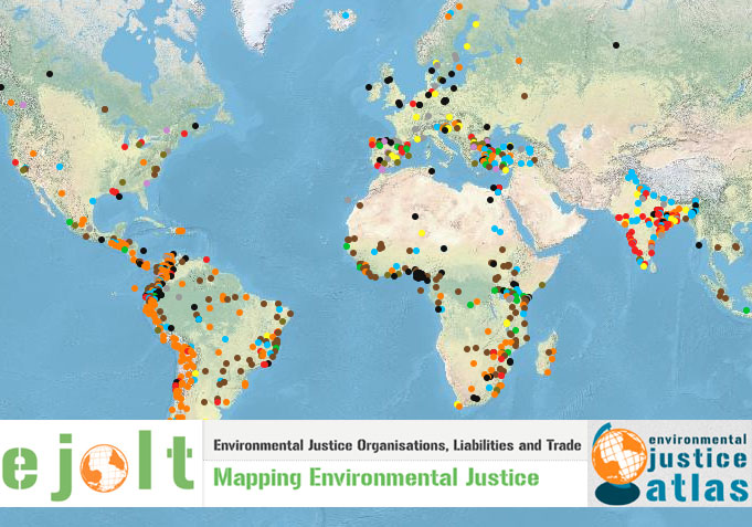 Environmental Justice Organisations, Liabilities and Trade: Mapping Environmental Justice. Environmental Justice Atlas. Composite images courtesy: EJOLT