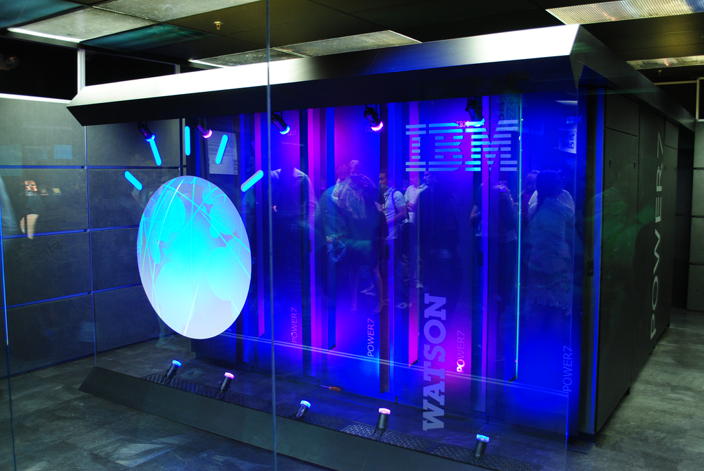 IBM's Watson computer, Yorktown Heights, NY. Image credit: Clockready (Own work) [CC-BY-SA-3.0 (http://creativecommons.org/licenses/by-sa/3.0) or GFDL (http://www.gnu.org/copyleft/fdl.html)], via Wikimedia Commons