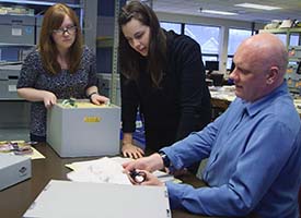 Hallman and students