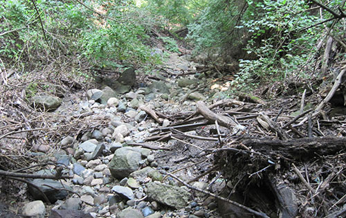 After the Second World War Schoolgirls’ Glen began to wash away. (Image R. Grese.)