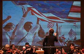 Laura Jackson conducts.