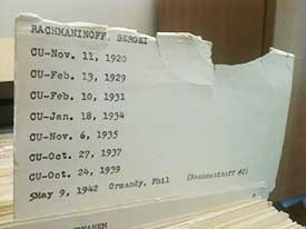 UMS card catalogue