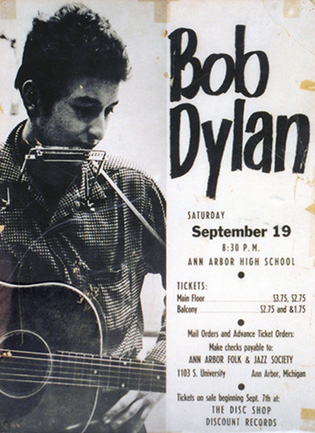 Dylan poster, 1964