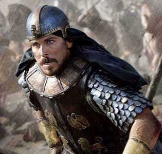 Christian Bale as Moses. (Image courtesy of Twentieth Century Fox.)
