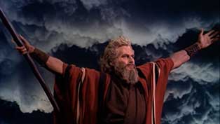Heston as Moses, 1956, Paramount.